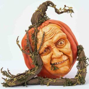 Katherine's Collection Midnight Short Pumpkin Halloween Decoration Centerpiece